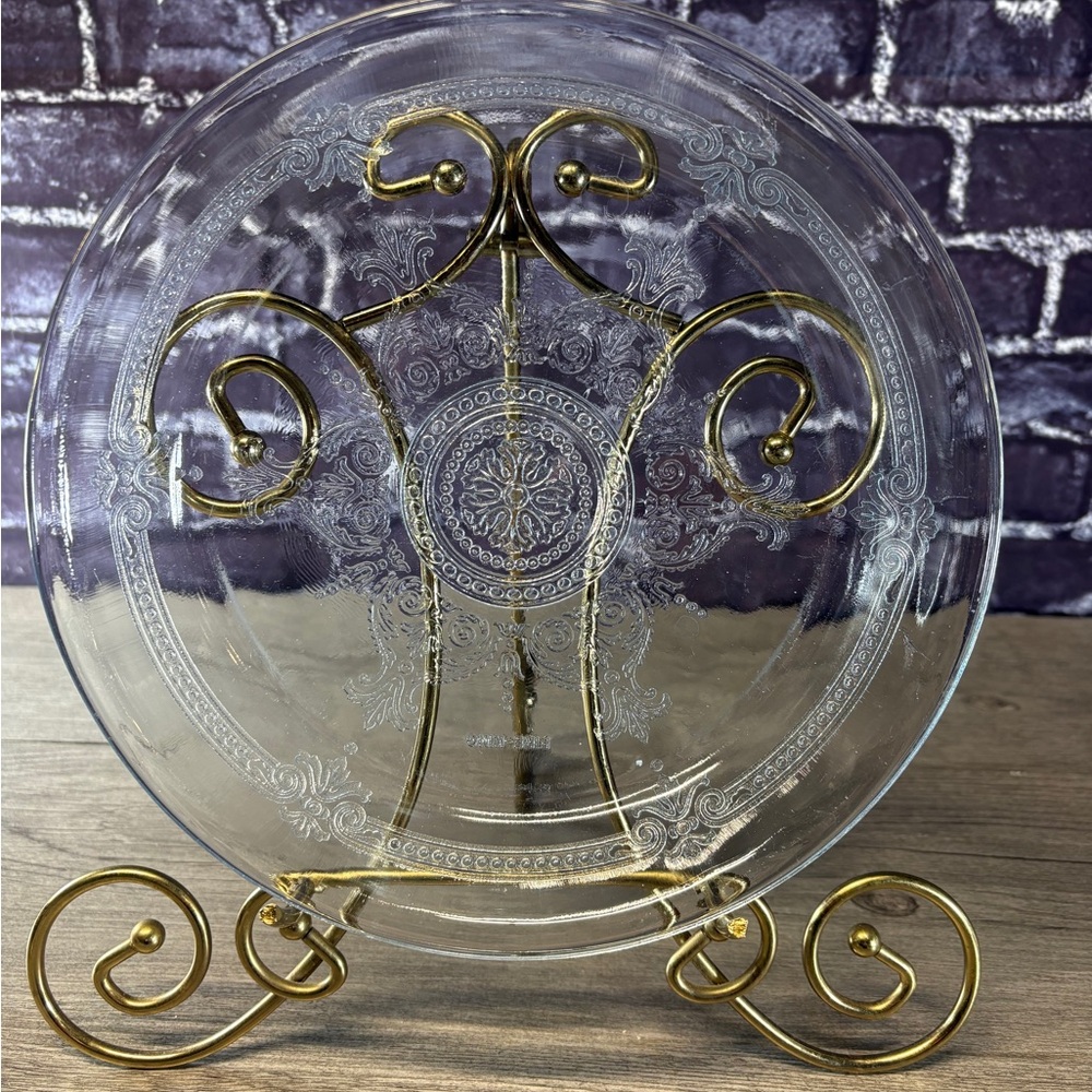 Vintage Fire King Sapphire Blue Philbe Pie Plate